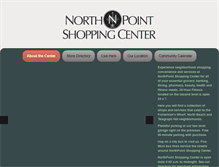 Tablet Screenshot of northpointshoppingcenter.com